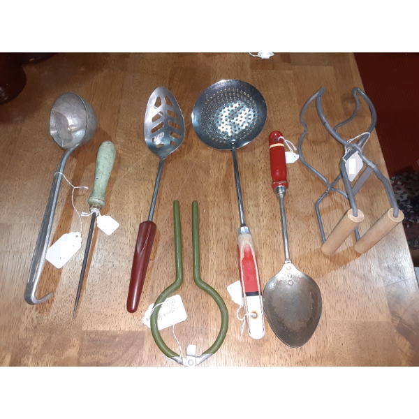 Vintage Set Of Kitchen Utensils / Tools  7 Pcs As Pictured