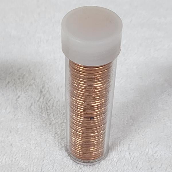 Uncounted Unsearched Tube of Assorted Uncirculated United States Pennies ~ Late 70's & Early 80'S!