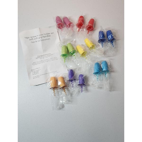 16 Piece Screw-in Corn Holder Set (8 Sets) - Brand New 