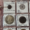 Image 6 : Large Red Binder with Two Pages of Assorted Tokens, Medals, Commemoratives - See Photos! 