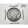 Image 2 : 1920-D ROTATED DIE 90% Silver Mercury Dime 