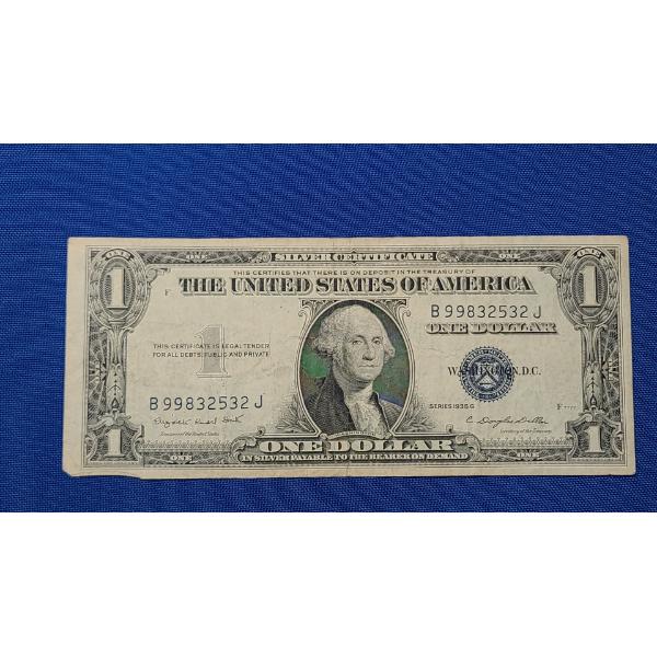 United States Series 1935 G $1 Silver Certificate With Smith And Dillon Signatures
