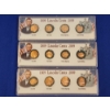 Image 1 : x3 Display Sets of 2009 Lincoln Bicentennial Cents - 4 Cents Per Set