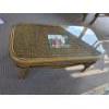 Image 4 : *Pick Up At Mantua Home-No Shipping Available* Beautiful Classic 22wx43Lx16h  Wicker Rattan Glass To