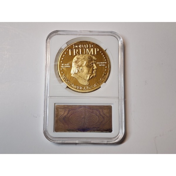 Donald Trump Presidential Gold-Tone Collectible Coin 
