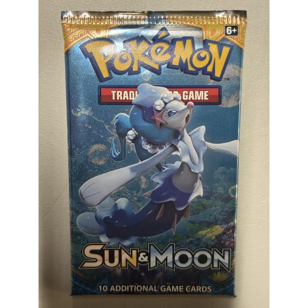 SEALED VINTAGE Pokemon Sun & Moon 10 Card Booster Pack ~ Guaranteed Rare in Each Pack!