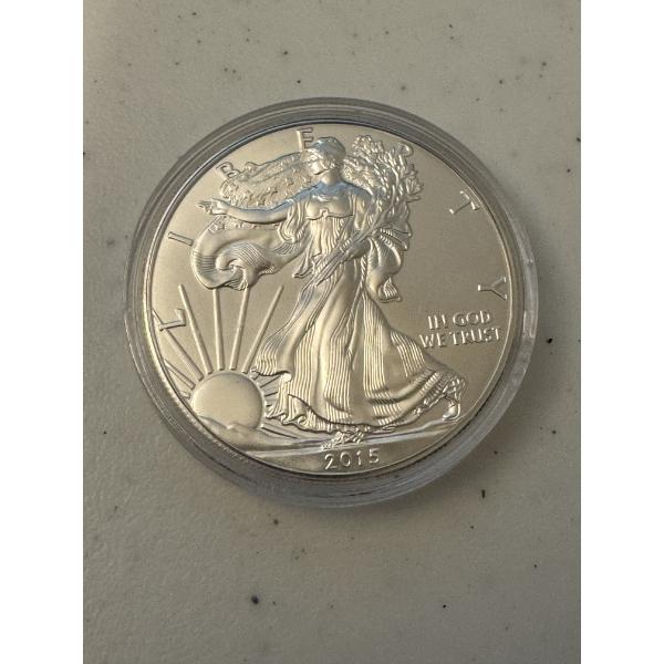 2015 United States Silver Eagle .999 One Ounce Fine Silver Coin