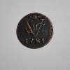 Image 1 : Very Nice 1781 New York Penny ~ Netherland East Indies Duit