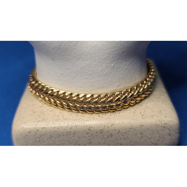 18K Gold Curb Link Bracelet - Weight: 8.5g