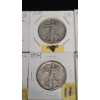 Image 5 : Assorted Years/Mint Marks 90% Silver Walking Liberty & Kennedy Half Dollars - $4.00