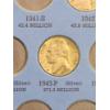 Image 5 : Partially Filled Jefferson Nickel Whitman Coin Book Including 35% Silver Wartime Nickels  - FV $1.60