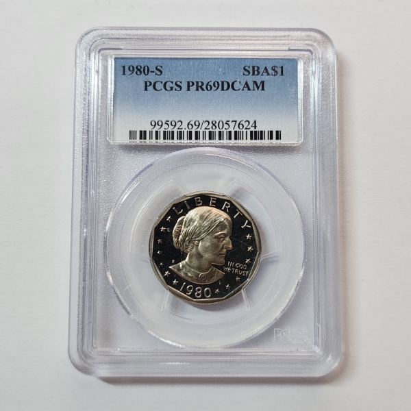 PGCS Graded PR69DCAM United States 1980-S Susan B. Anthony Dollar 