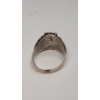 Image 5 : Sterling Silver Vintage Native American Navajo Ring With Turquoise - Size 11 - Weight: 14.2g