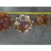 Image 3 : Five Gorgeous Amber Carnival Glass Pieces