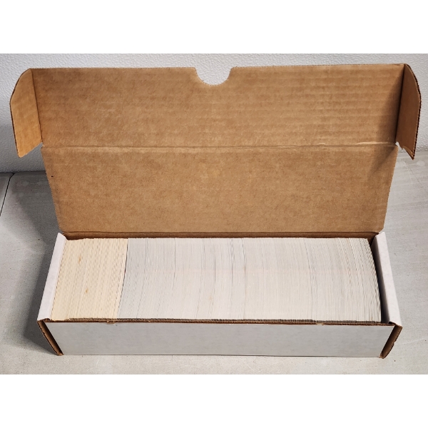 Large Collection of Assorted Leaf 1991 Baseball Trading Cards Including Puzzle Pieces in Box