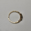 Image 4 : Beautiful 14K Yellow Gold Ring w/ Green Gemstones - Size 10.5 - TW: 1.8g