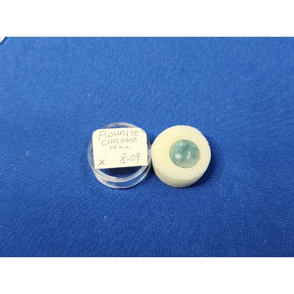 Fluorite Chrome Piece 14mm 