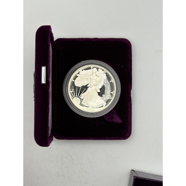 1992-S Proof American Silver Eagle with U.S. Mint Box & COA