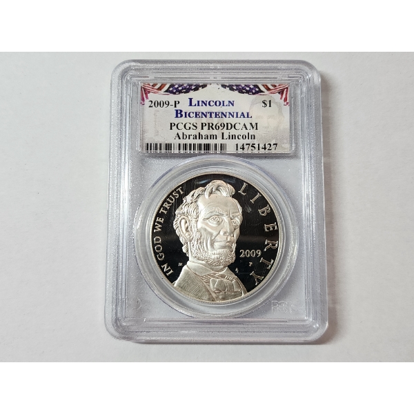 2009-P Lincoln Bicentennial $1 Commemorative Coin - PCGS PR 68 DCAM