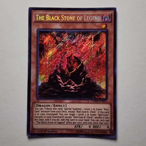 Black Stone of Legend CORE-EN021 Holo Rare Yu-Gi-Oh Trading Card ~ NM Condition