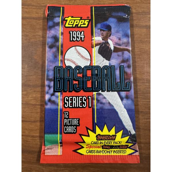 1994 Topps Baseball Card Wax Pack Series 1 - Factory Sealed - 12 Cards Per Pack - Mint Condition