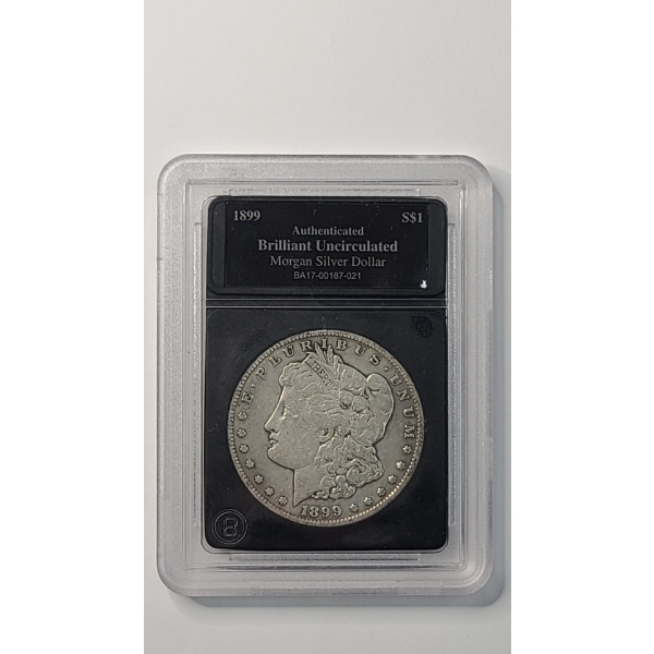 United States 1899-S Brilliant Uncirculated Morgan 90% Silver Dollar