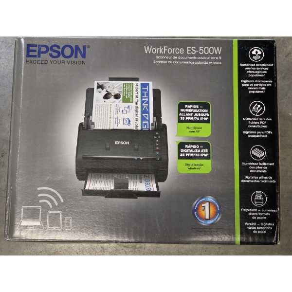 New In Box! Epson Work Force ES-500W Scanner