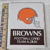 Image 1 : Vintage 1990 ProSet Official NFL Cleveland Browns Football Card Team Album Binder (partially filled)