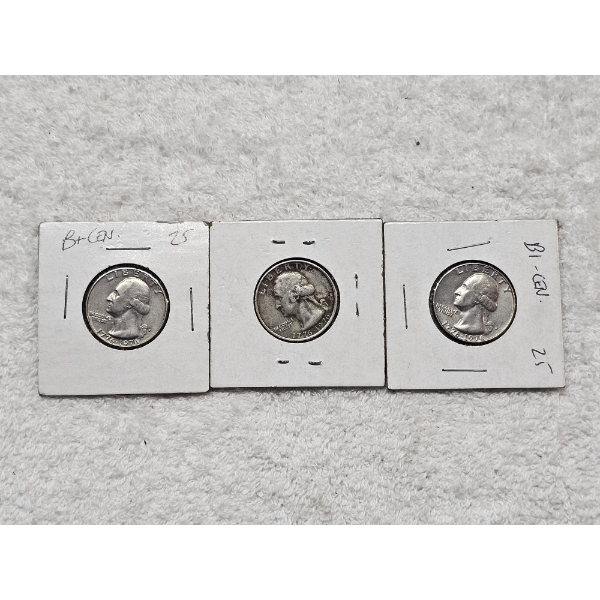 Bicentennial Quarters 1776-1976 - Lot of 3