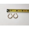 Image 2 : Beautiful 14K Gold Hoop Earrings - Total Weight: 1.8g