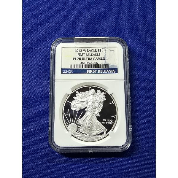 NGC PF 70 ULTRA CAMEO 2012- W American Silver Eagle 1 oz Fine Silver - First Releases