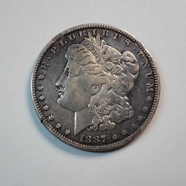 1887 Morgan Silver Dollar - 90% Silver United States Coin 