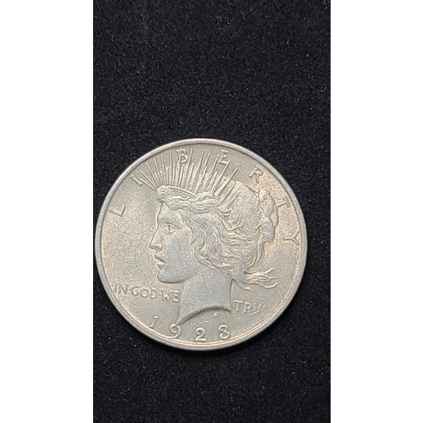1923 90% Silver Peace Dollar