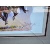 Image 2 : Vintage Wood Framed Fredrick Remington Print "A Sun Fisher" *Glass is Cracked as Shown*