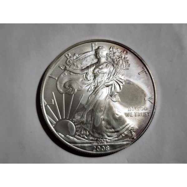 2008 American Eagle 1 Oz Fine Silver Round