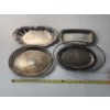 Image 12 : Nice Assortment of Silverplated Serving Trays and Baskets TW: 11.8lbs