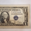 Image 3 : United States 1935 C $1 Blue Seal Silver Certificate 