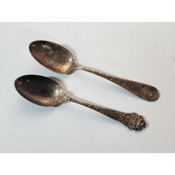Two Vintage Sterling Silver Spoons TW: 45.1g