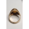 Image 5 : Vintage Men's 14K Yellow Gold Oval Cabochon Tiger's Eye Ring - Size 12 - Weight: 12.1g
