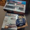 Image 1 : 3 Pcs As Shown - Continental NOS Train Set & Book & penn R/R Small Tote Bag - Given Out To Riders