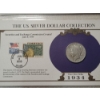 Image 6 : U.S. Silver Morgan & Peace Dollars & Stamps in Display Cards & Protective Binder Page - 1878 & 1934-