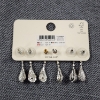 Image 2 : THREE, NEW WITH PACKAGING Sets of Lovisa Earrings Featuring Different Colored Stones