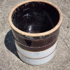 Image 8 : Vintage 10 Gallon Stoneware Crock Ft. Blue Heart Stamp With 10 Mark ~ Likely from Burley & Winter