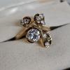 Image 3 : 14K Size-6 (5.6g) Yellow Gold with Stunning Diamond Ring