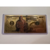 Image 1 : Michael Jordan Chicago Bulls Pure 24k .999 Gold Foil Note - In Mint Condition