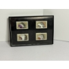 Image 1 : Small album of Headdress Stamps - 4 Total - Cheyenne - Shoshone - Assiniboine - Flathead