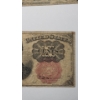 Image 13 : (2) U.S Fractional Currency Notes - 3rd Issue 1863 25 Cent Note & 5th Issue 1874 10 Cent Note