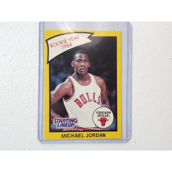 1990 Kenner Michael Jordan "Rookie of the Year 1984" Starting Lineup Basketball Card