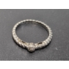 Image 1 : Beautiful Vintage Victorian Edwardian Diamond 925 Sterling Twisted Ring, Inside Is Stamped With 'I L