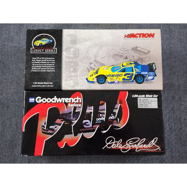 Two Officially Licensed Limited Edition NASCAR Dale Earnhardt #3 ~ 1:24 Scale Stock Cars ~